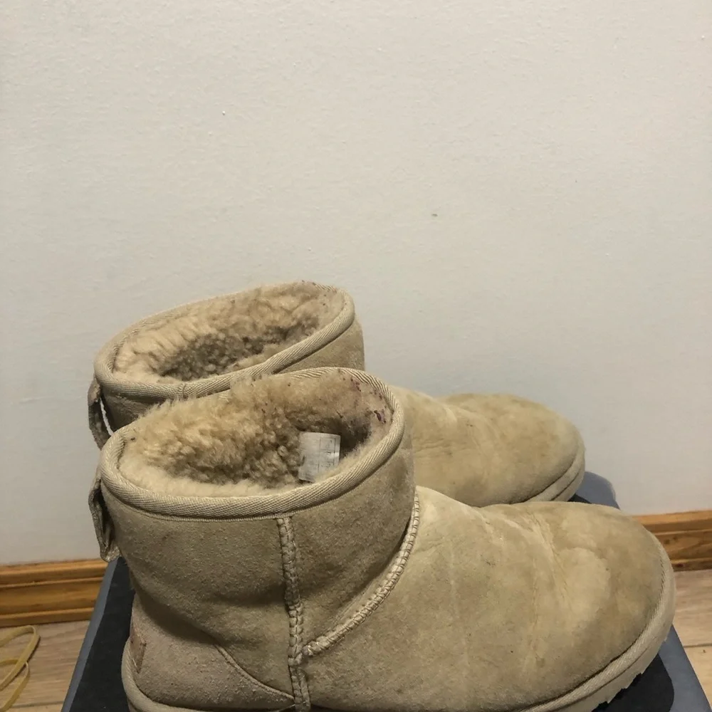 UGG 1016222 Classic Mini II Women's Chestnut Winter Ankle Boots Size 8 - Picture 5 of 14
